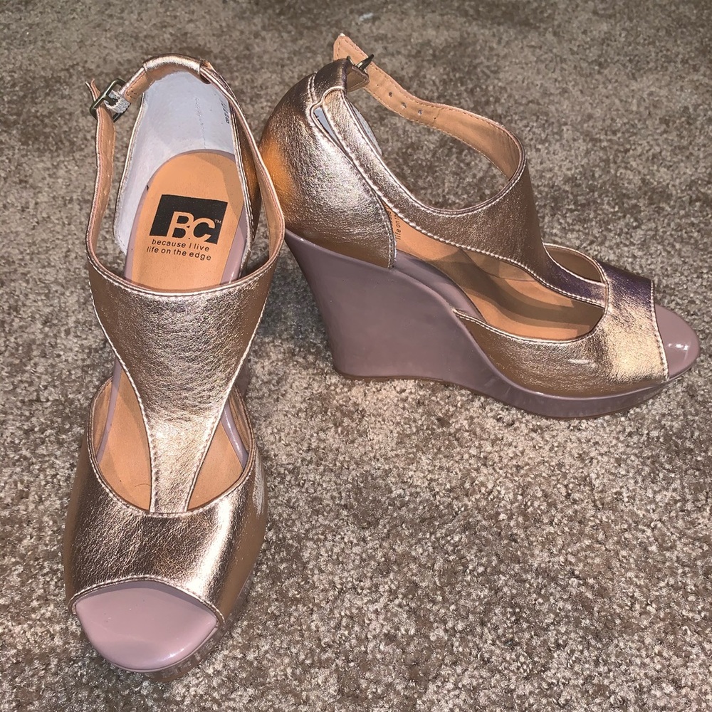 Nordstrom wedges rose gold